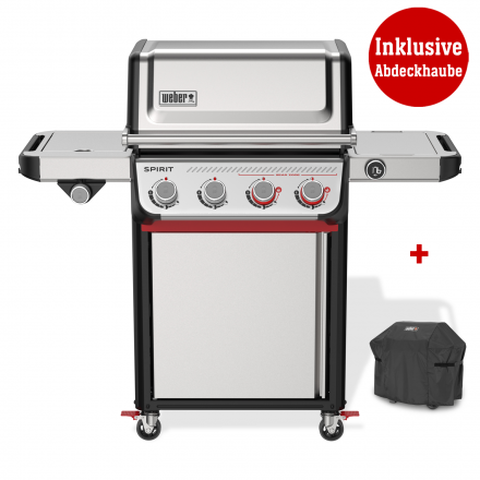 Weber Gasgrill SPIRIT SP-435 GBS, Edelstahl, inklusive Abdeckhaube