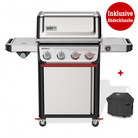 Weber Gasgrill SPIRIT SP-435 GBS, Edelstahl, inklusive Abdeckhaube