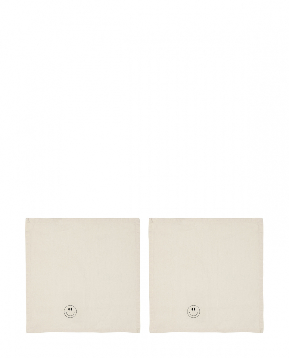 Geliebtes Zuhause Stoffserviette 2er-Set Smiley