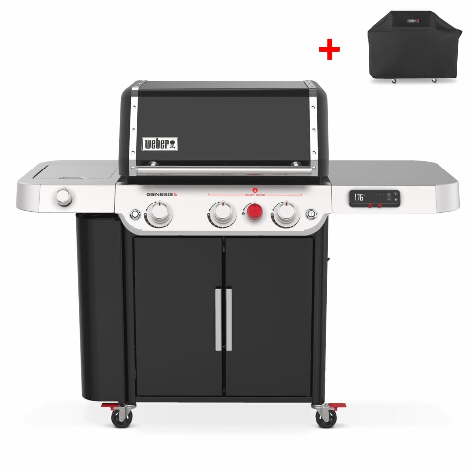 Weber Gasgrill Genesis EPX-335, Black, inklusive Abdeckhaube