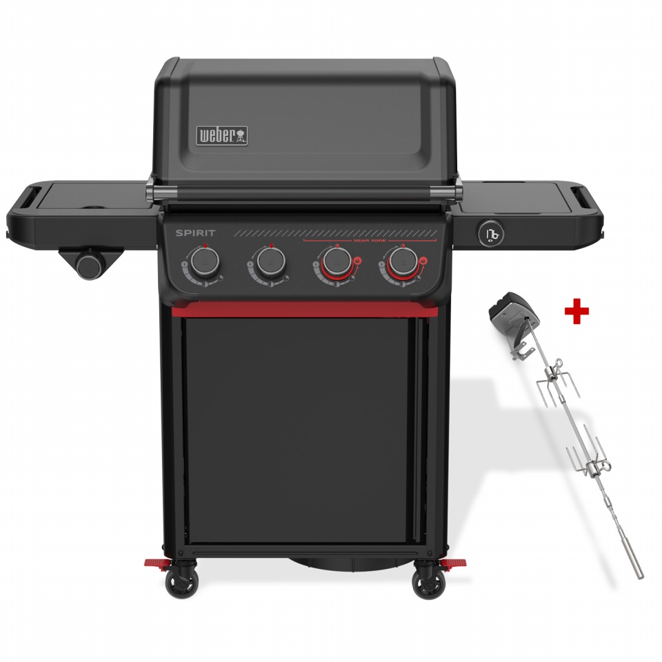 Weber Gasgrill SPIRIT EPX-435R, Stealth Edition, Smart (2026) inklusive Drehspieß