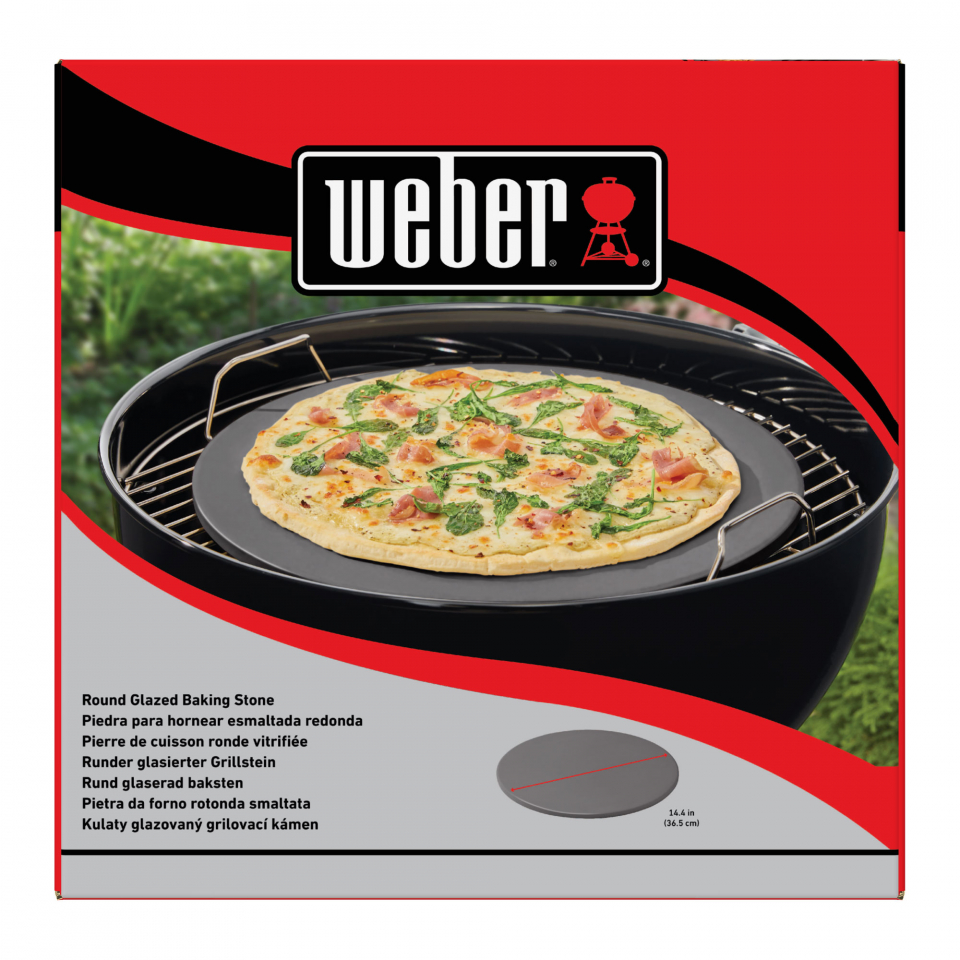 Weber glasierter Pizzastein rund, 36 cm 2